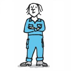 Bediener knipmachine textiel worden